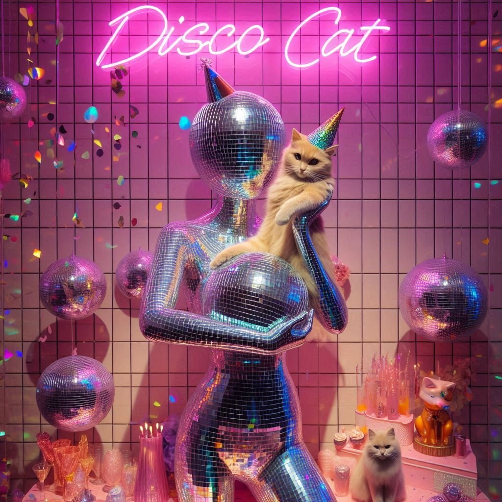 Disco Cat party artwork 14